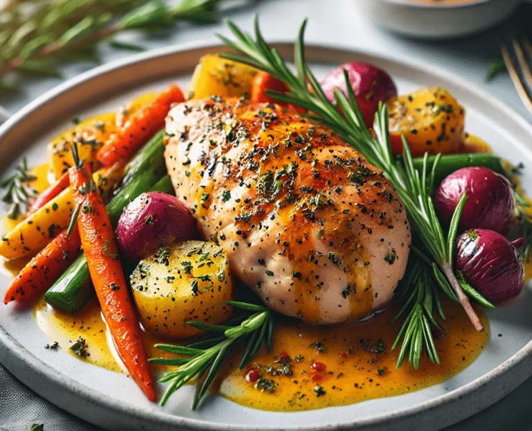 Chicken entree with sides
